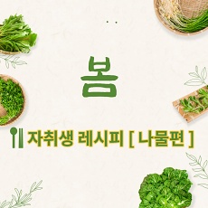  자취러 초간단 봄나물 레시피