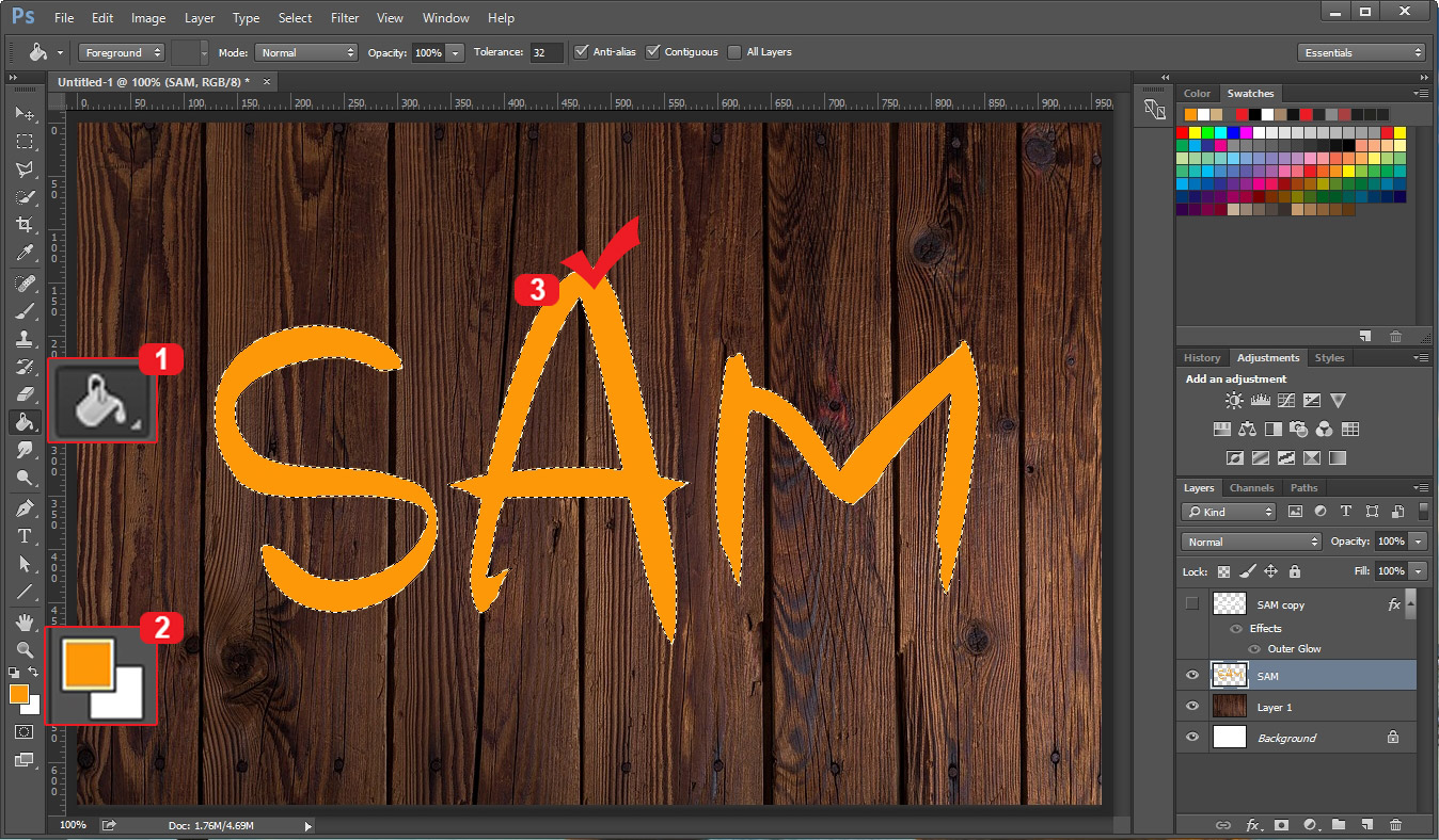 포토샵 페인트통 툴