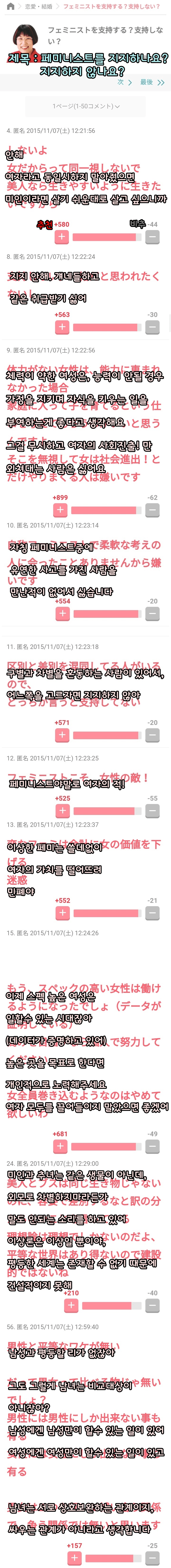  일본 여성이 생각하는 페미니스트
