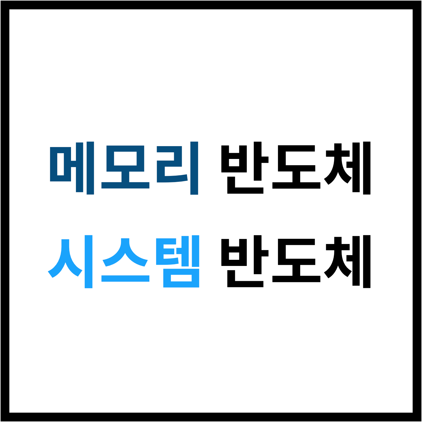  [반도체 기초] 메모리, 시스템 반도체란? 저장형, 연산형 반도체