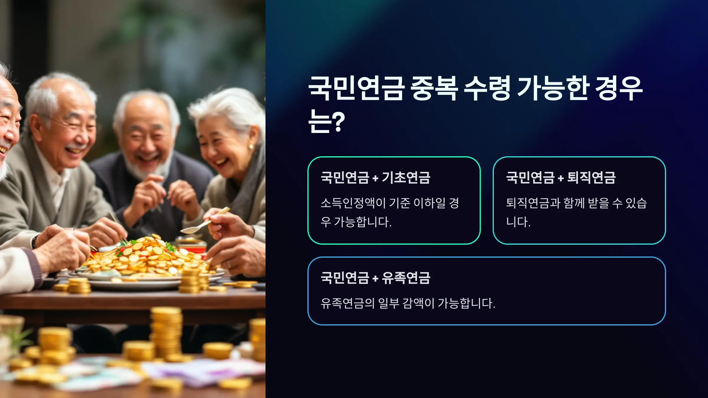 국민연금 중복 수령 가능한 경우는?