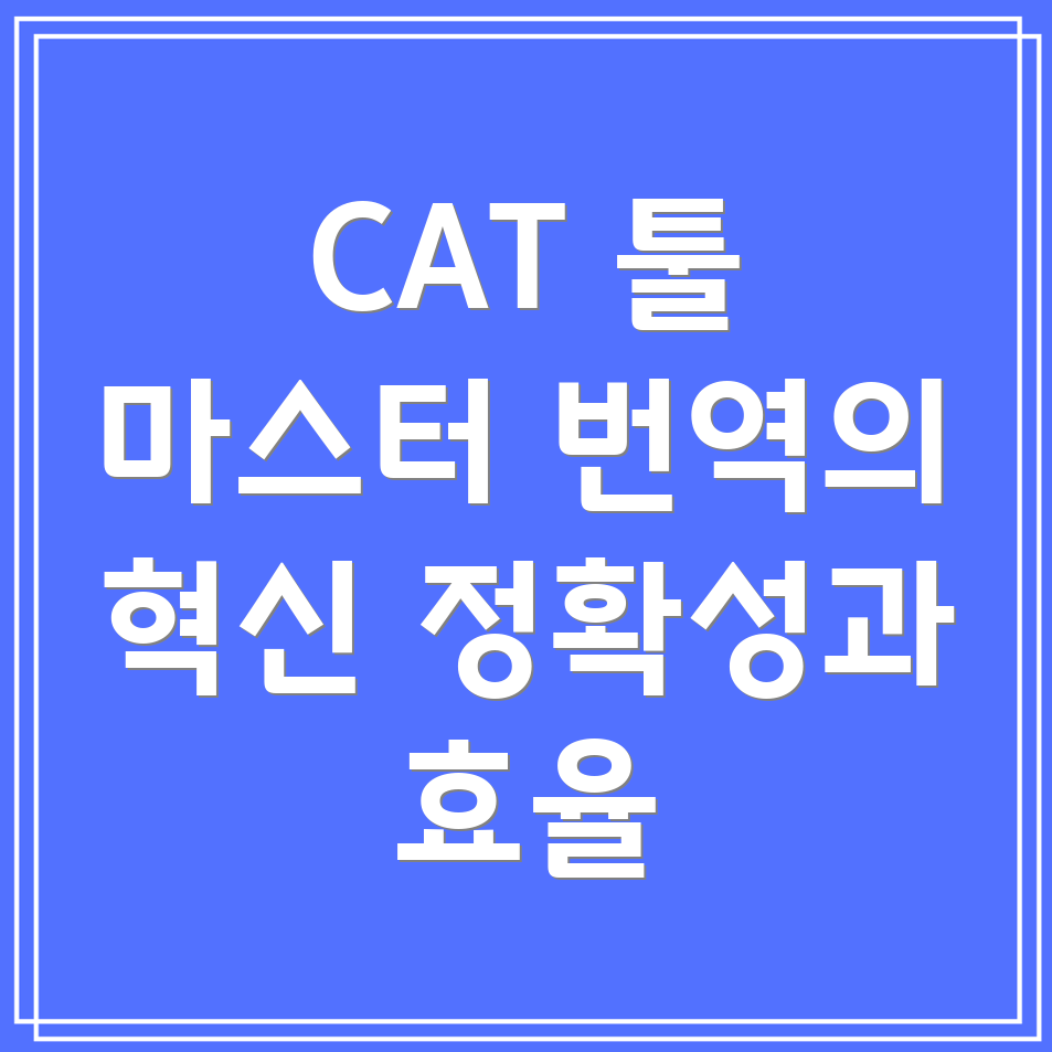 CAT 툴 문학번역