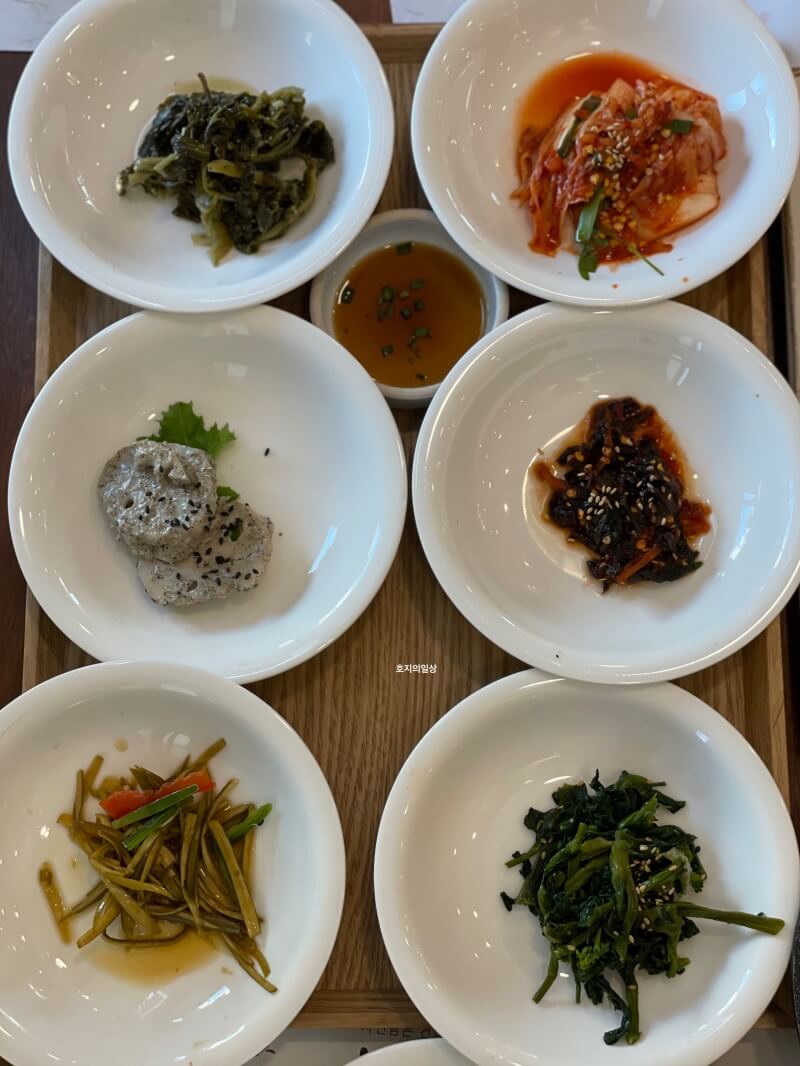 동탄 한식 맛집 봄설 - 2인 세트 봄설밥상 기본찬1