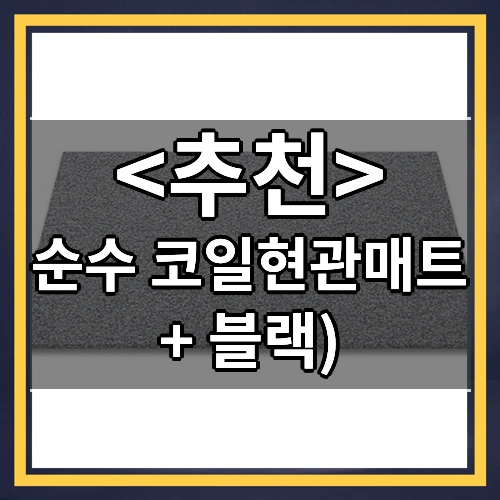 순수 코일현관매트 (+ 블랙))