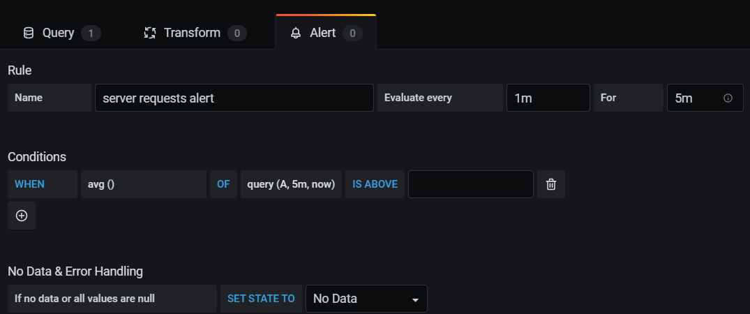  Grafana Prometheus 옵션 설정