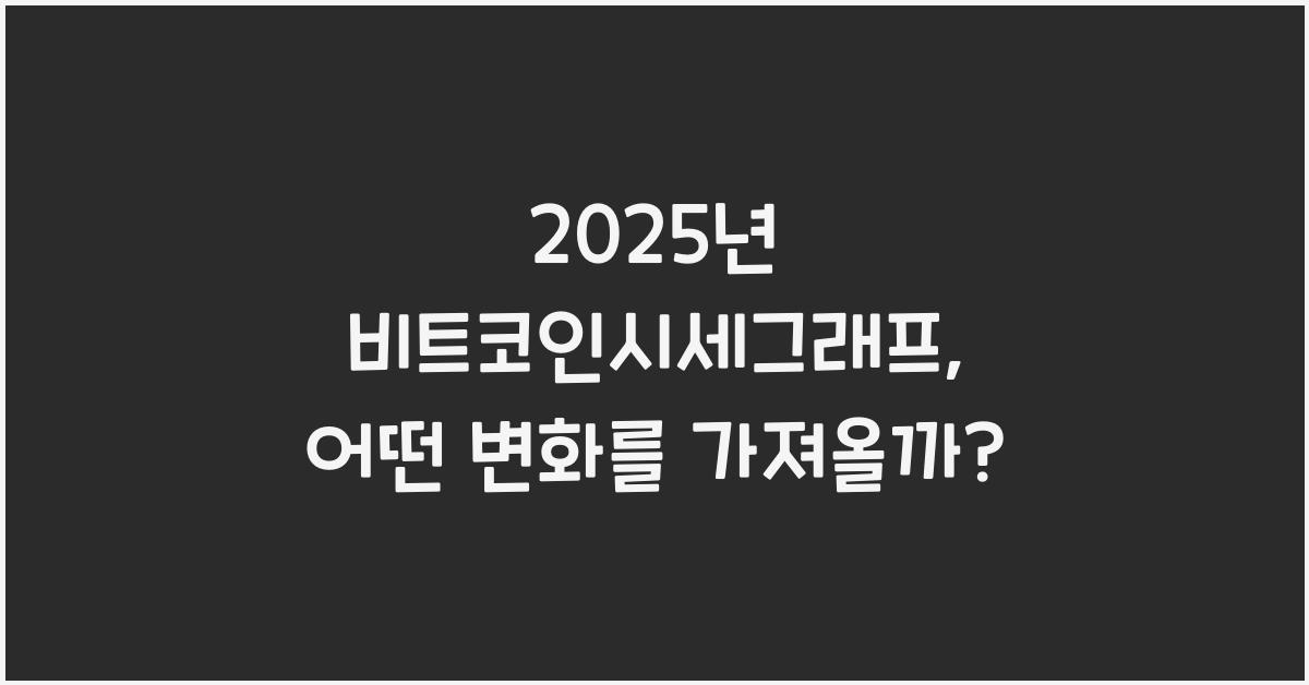 2025년 비트코인시세그래프