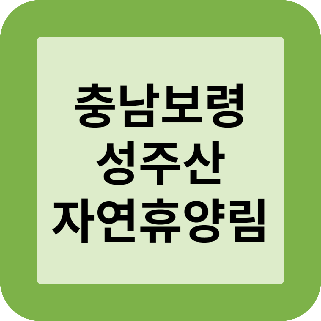 충남 보령 성주산 자연휴양림 가을 단풍 명소