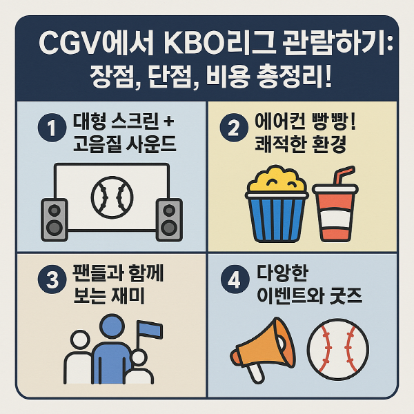 CGV에서 KBO리기 보기 총정리