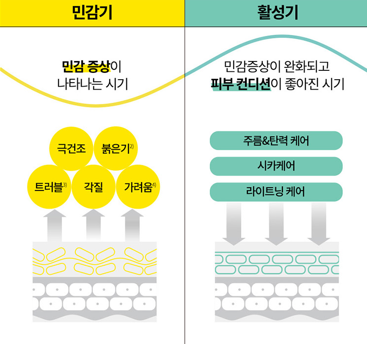 커스텀미 아모레퍼시픽 맞춤형 화장품 민감기 활성기