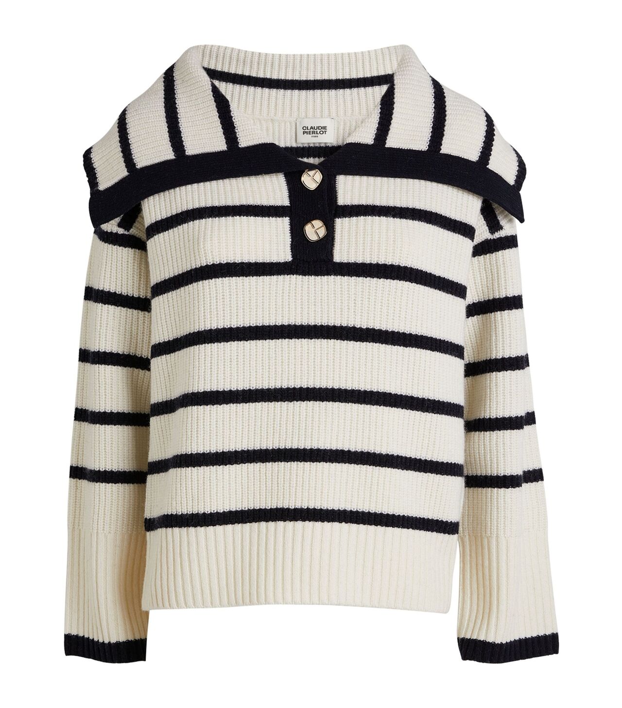 Wool-Blend Striped Sweater / Claudie Pierlot