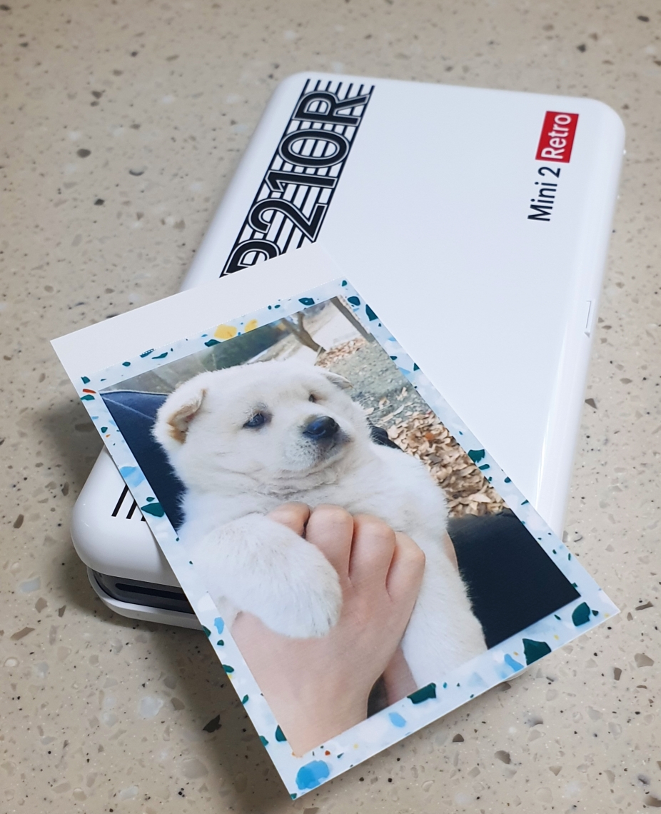  육아일기 사진 붙이기 좋은 휴대용 인화기 내돈내산 사용기 KODAK Mini 2 Retro P210R