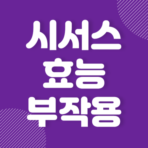 시서스 효능 10가지 및 부작용
