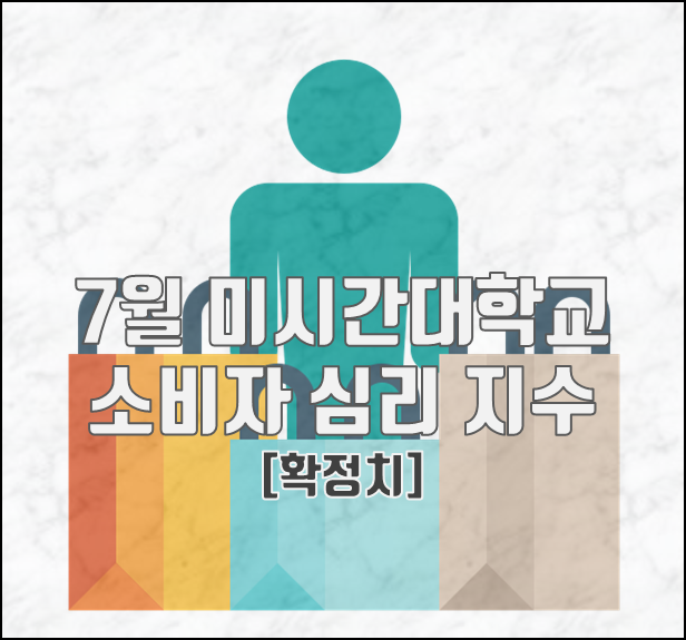 [2022.07.31] 7월 미시간대학교 미국 소비자 심리 지수 (CSI) 51.5, 예비치 상회(1년 / 5년 기대 인플레이션 등 세부 항목 포함)