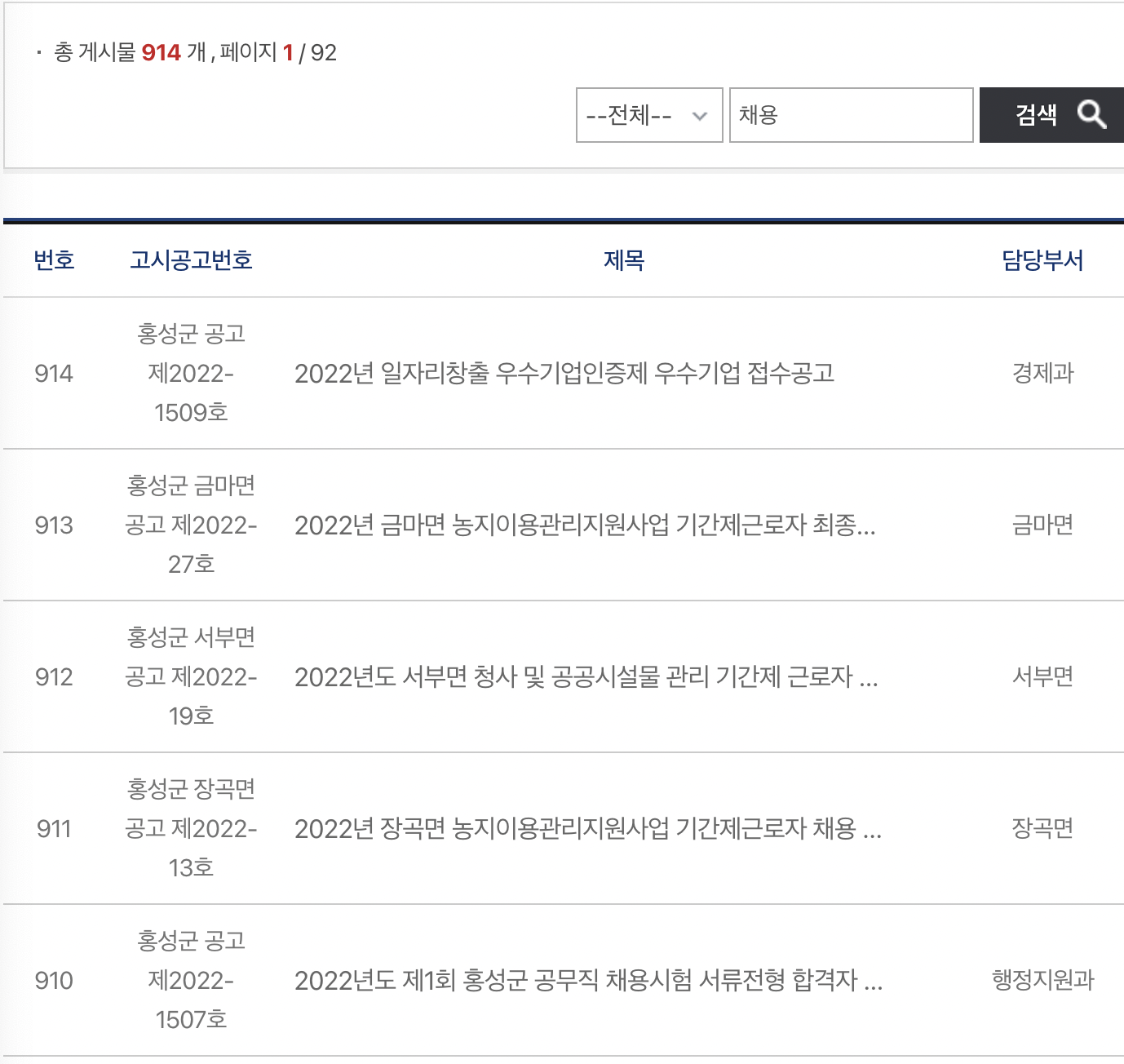 홍성군_공공일자리_채용정보