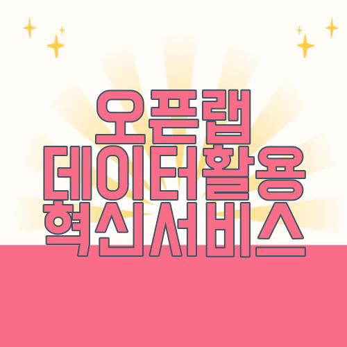오픈랩 데이터활용 혁신서비스