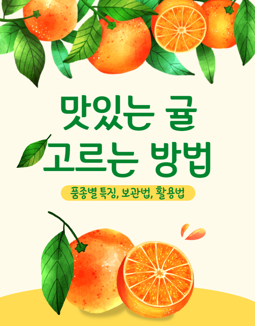 맛있는 귤 고르는 방법