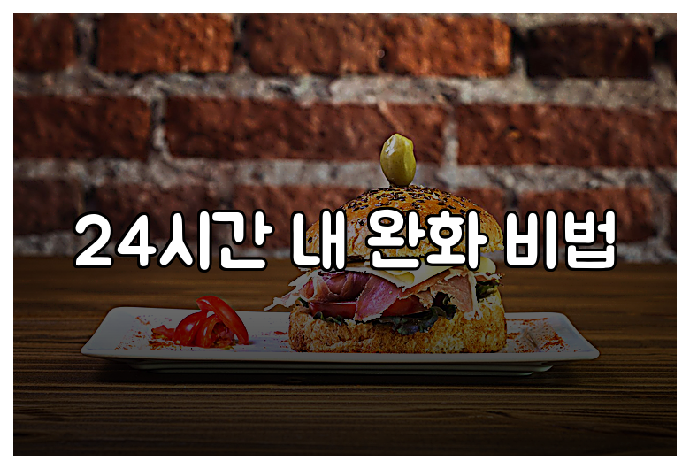 24시간 내 완화 비법