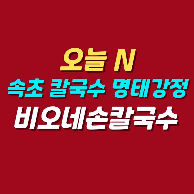 오늘-N-속초-해물칼국수-명태강정-맛집