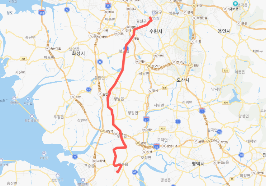  [직행좌석] 8472번버스 노선, 시간표 : 수원역 ↔평택 안중버스터미널
