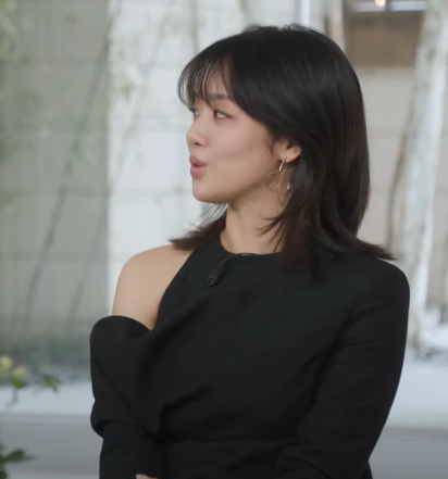 차주영 올블랙 패션