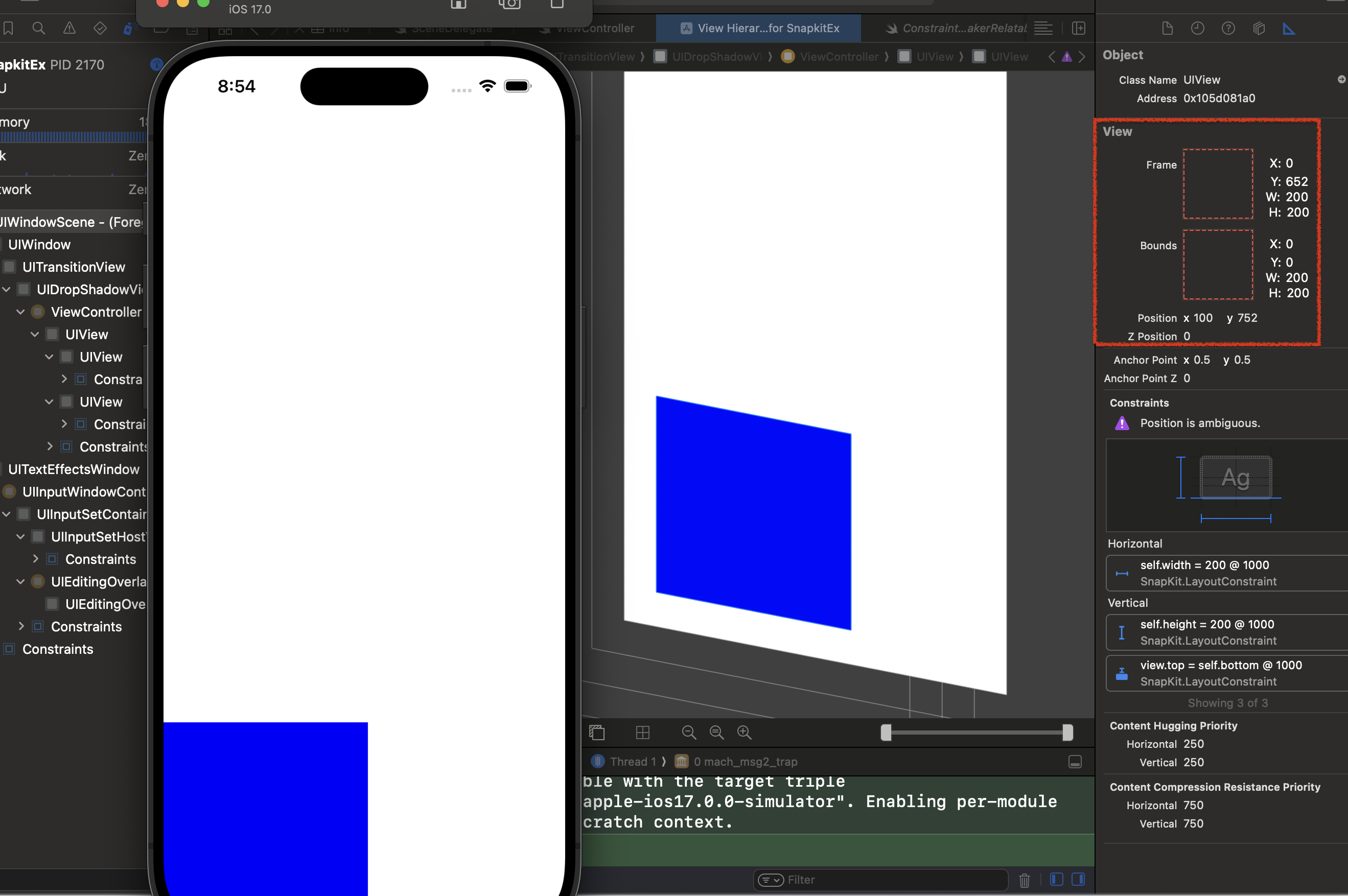 [iOS/Swift] SnapKit height(높이), width(너비) 적용