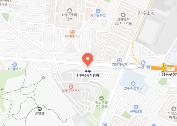 쿠쿠 인천남동직영점 위치 이미지