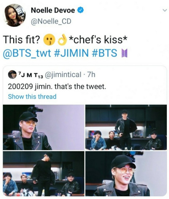  방탄소년단 지민, '치미' 애니메이션에 감동
