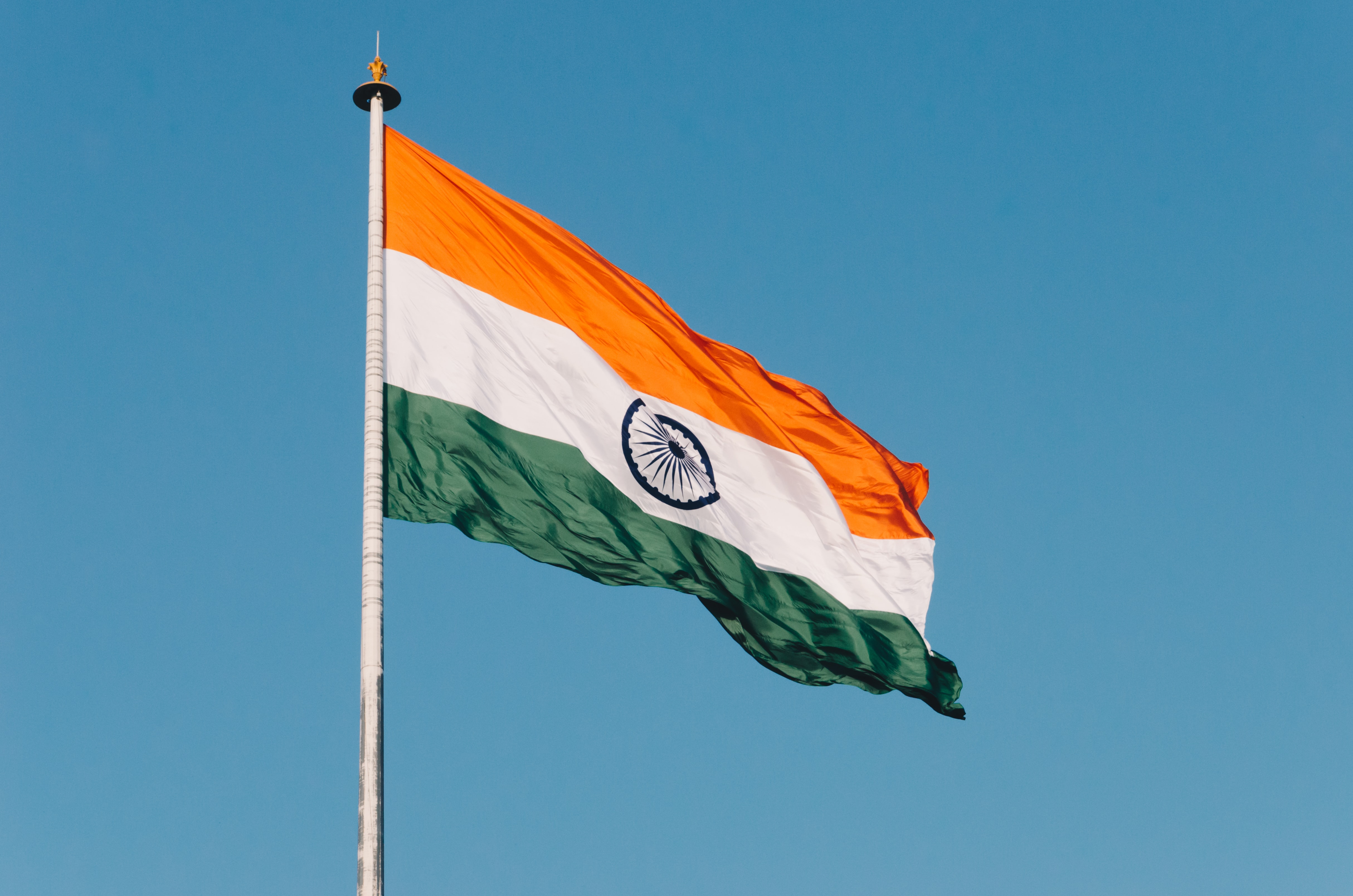 인도 국기 사진