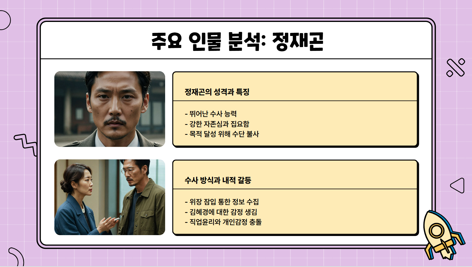 주요 인물 분석: 정재곤 관련 사진