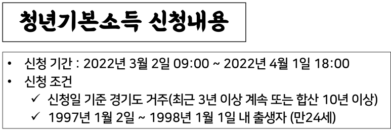 경기도 청년지원금 신청 2022 경기도 청년 기본소득 11
