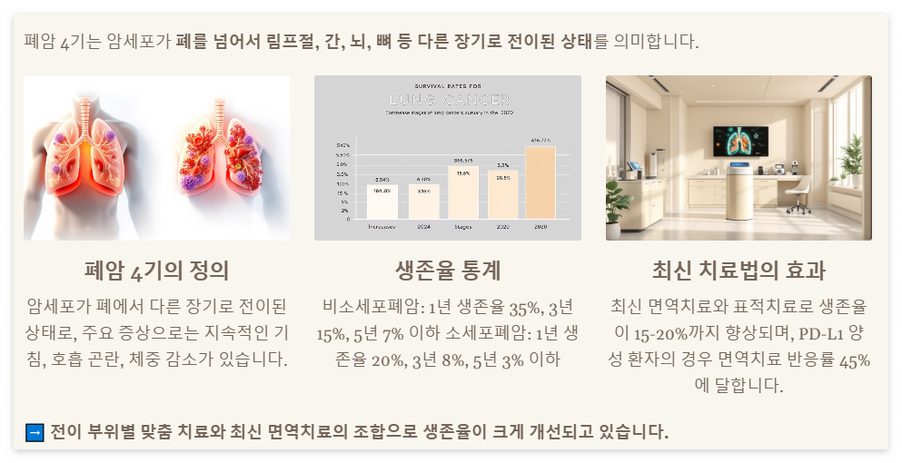 폐암 4기 생존율은 얼마나 될까?