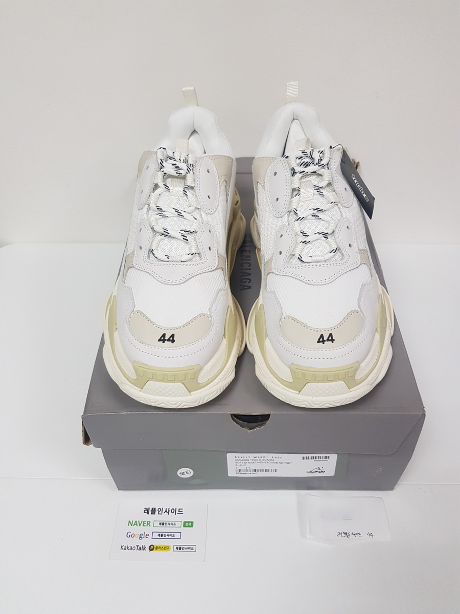 [BALENCIAGA] 19SS 발렌시아가 트리플S 화이트 남녀공용 (ZH공장) 실사!