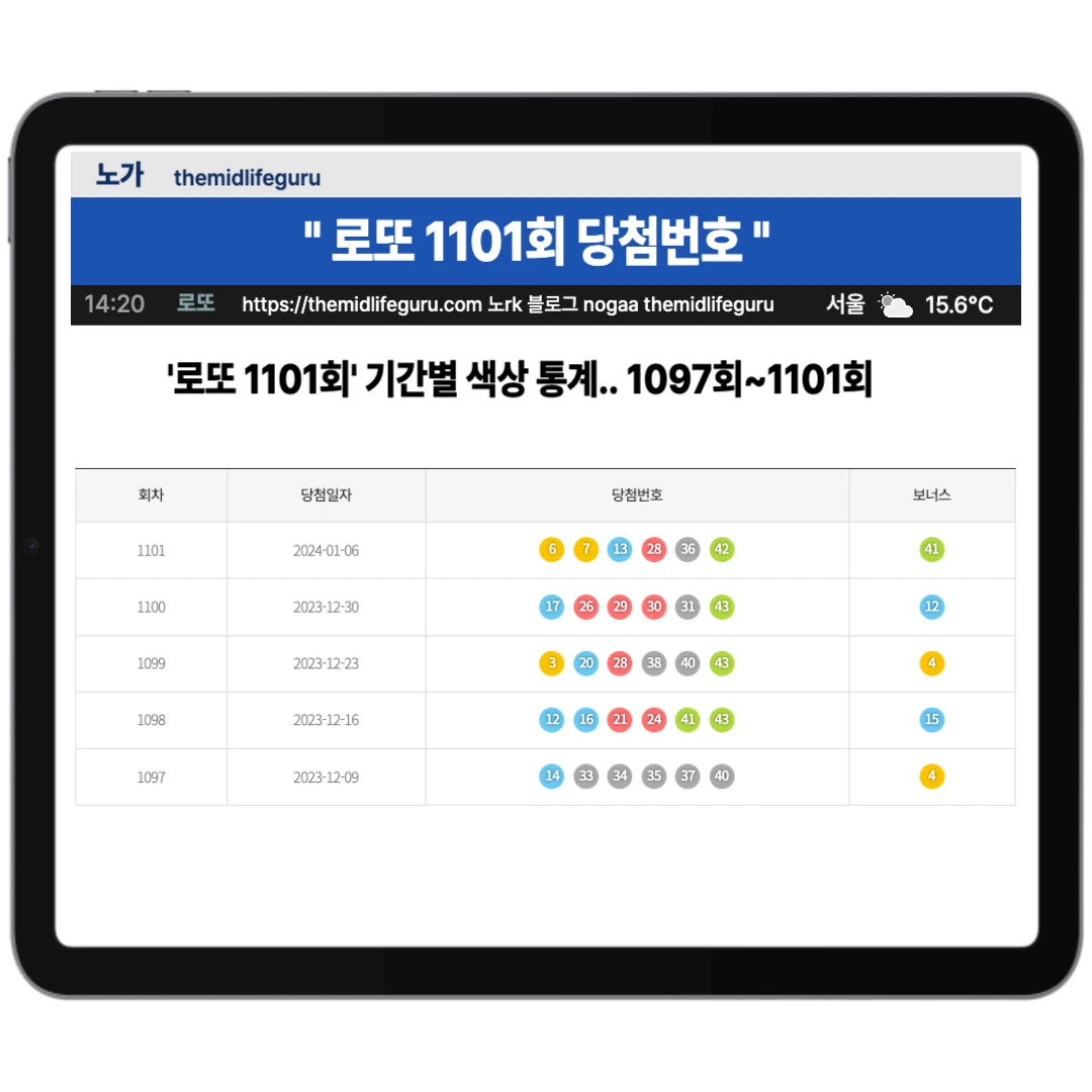 최근 5주간 기간별 색상 통계