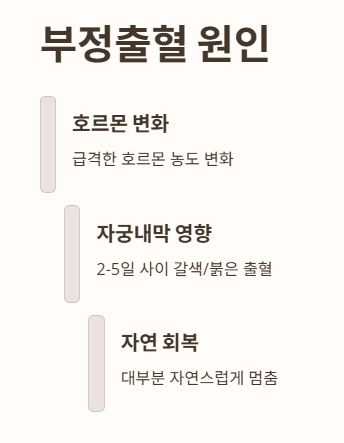 사후피임약 복용 후 부정출혈의 원인