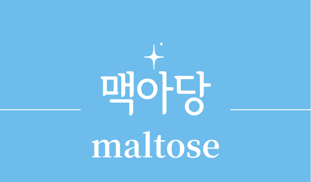 '맥아당(maltose)'