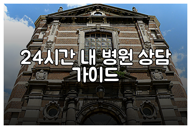 24시간 내 병원 상담 가이드