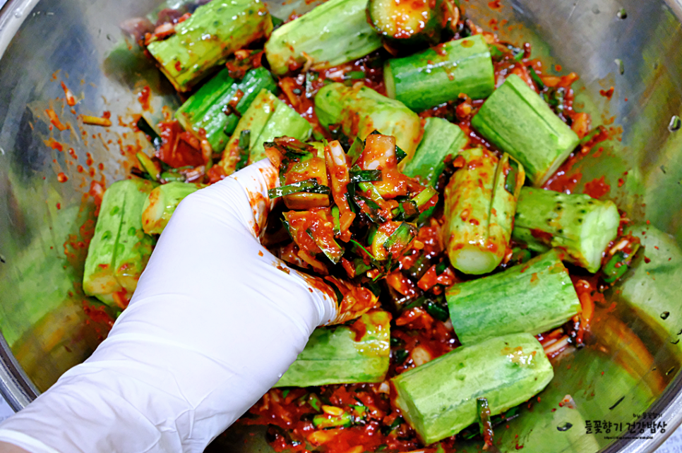 오이 김치 담그는 법 아삭아삭한 부추 오이 김치 담그는 법 25