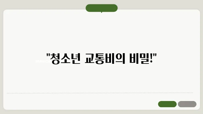 수도권 vs 지방, 청소년 대중교통 혜택 비교 분석