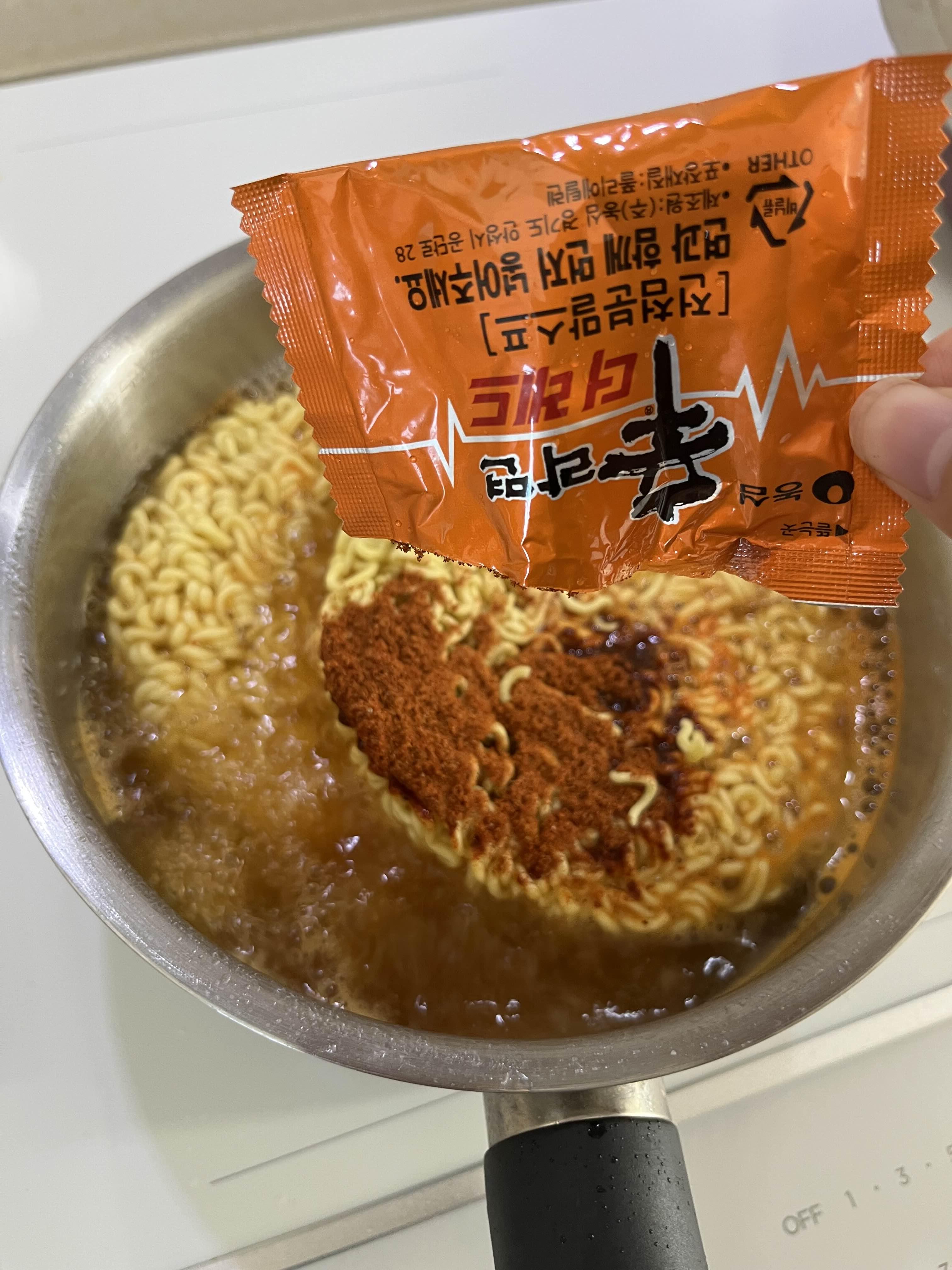 신라면 더레드 조리방법
