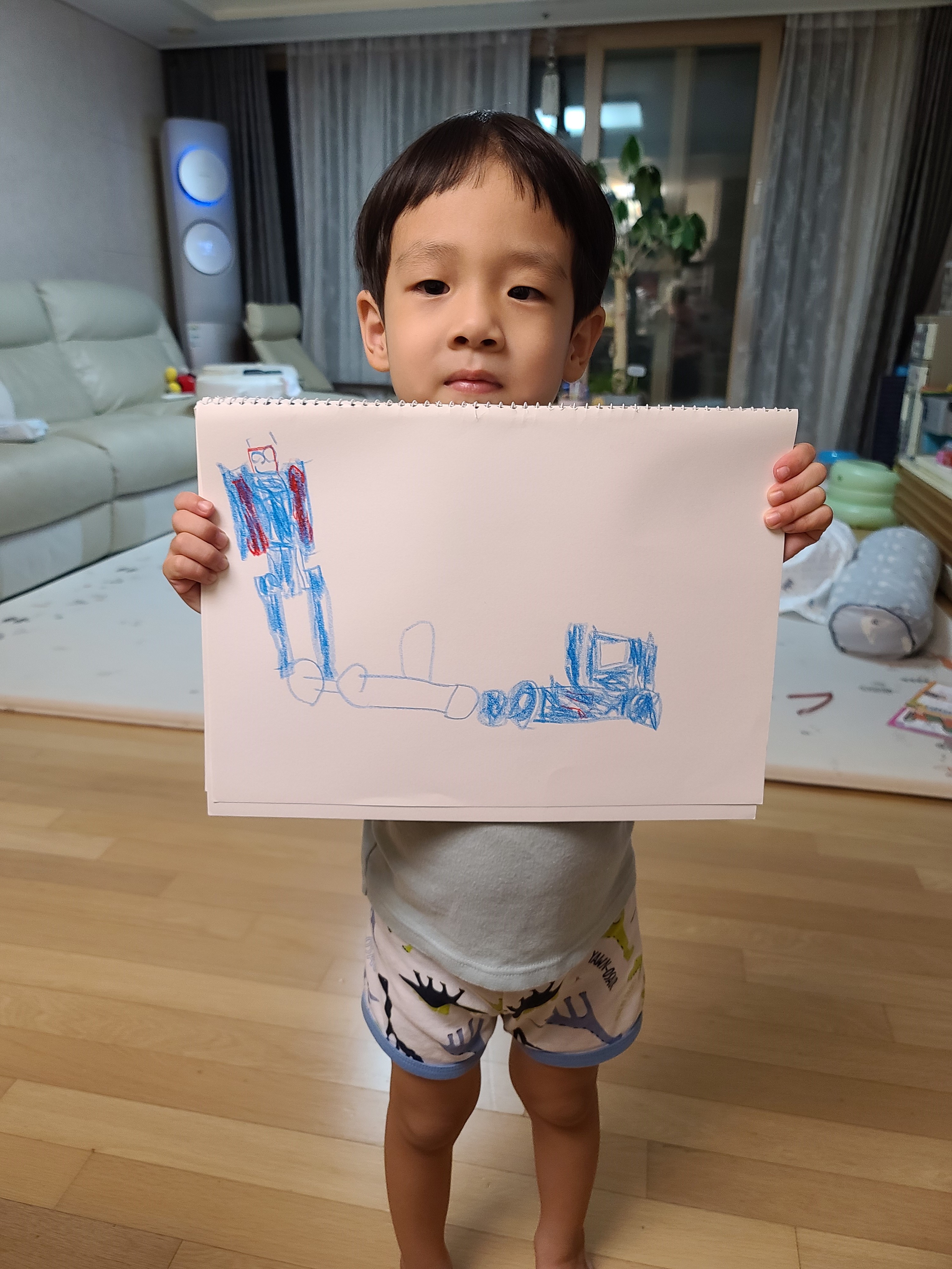  유아 그림그리기 놀이 옵티머스 프라임 트랜스포머  따라 그려보기