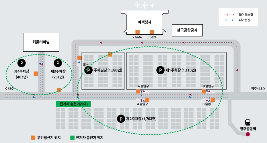 청주공항 주차장