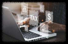 세금과 컴퓨터의 모습. 출처 : Pixabay