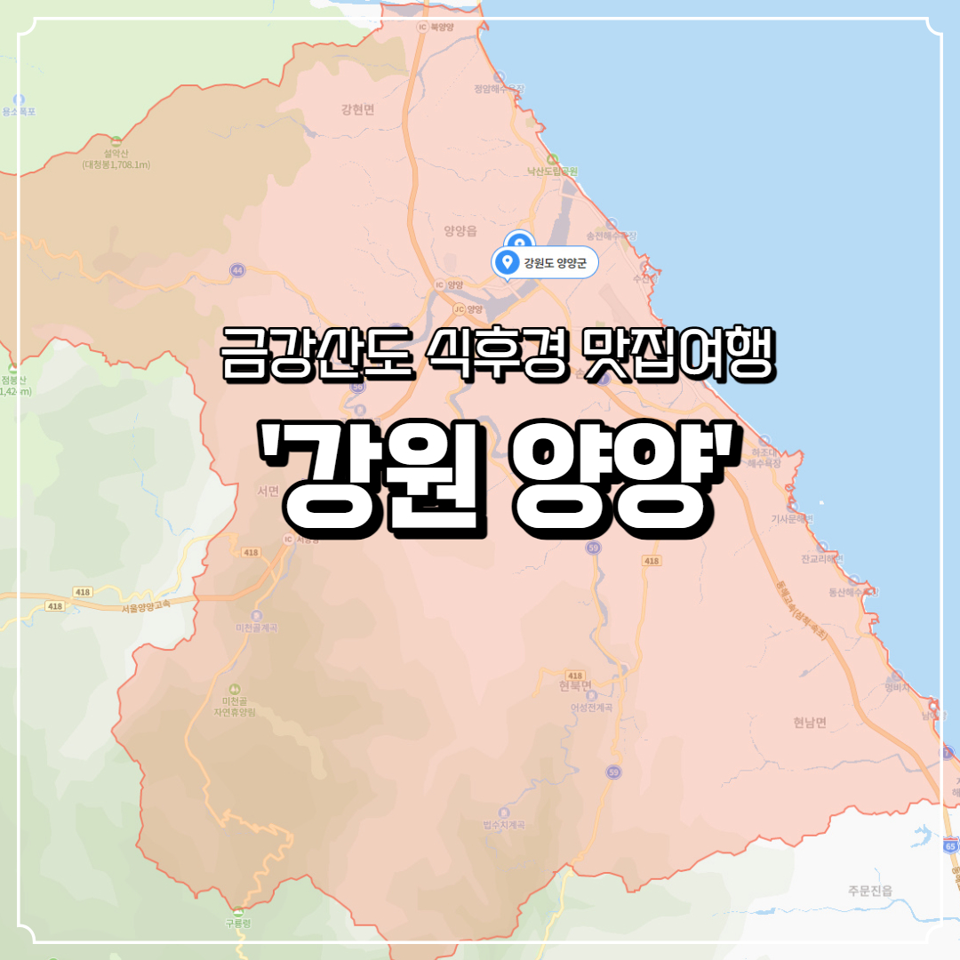  국내여행 양양 추천 맛집 가볼만한곳 추천! 여운포리빵집도 좋아요