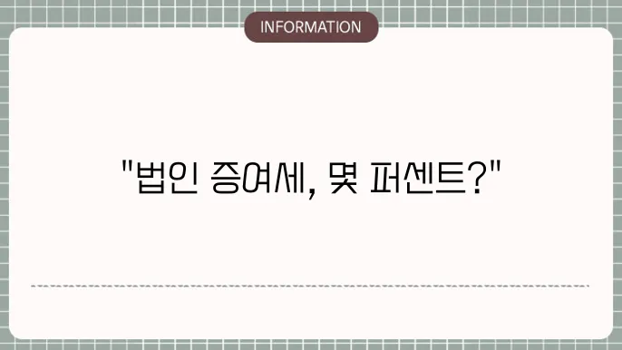 법인 증여세 세율: 단계별 세율 확인