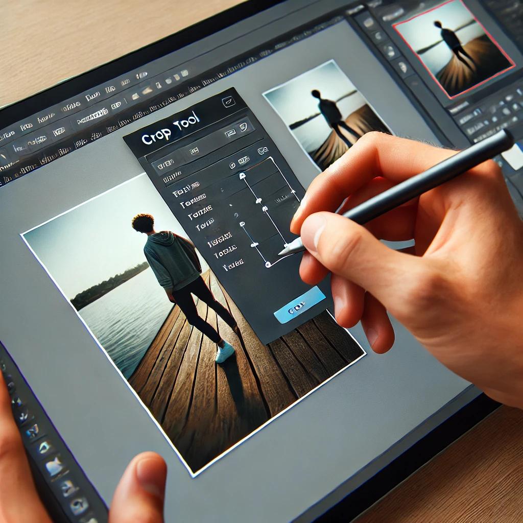 포토샵 사진 자르기