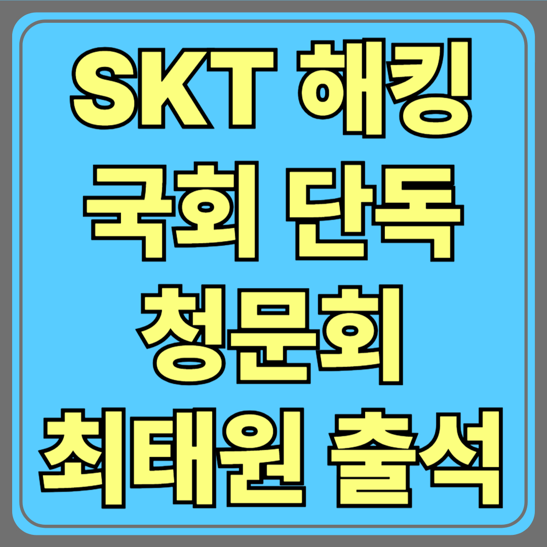 SKT 유심 해킹 사태, 국회 단독 청문회로…최태원 회장 증인 출석