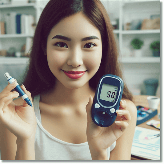 혈당 관리 하는 당뇨병 전증 여성