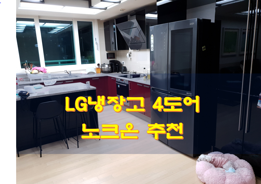  LG냉장고 4도어 노크온 추천