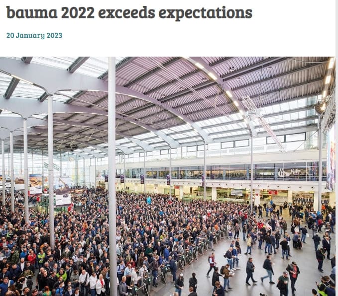 세계 최대 건설박람회 &#39;Bauma 2022&#39; VIDEO: The World&#39;s Largest Construction Trade Show: Bauma 2022
