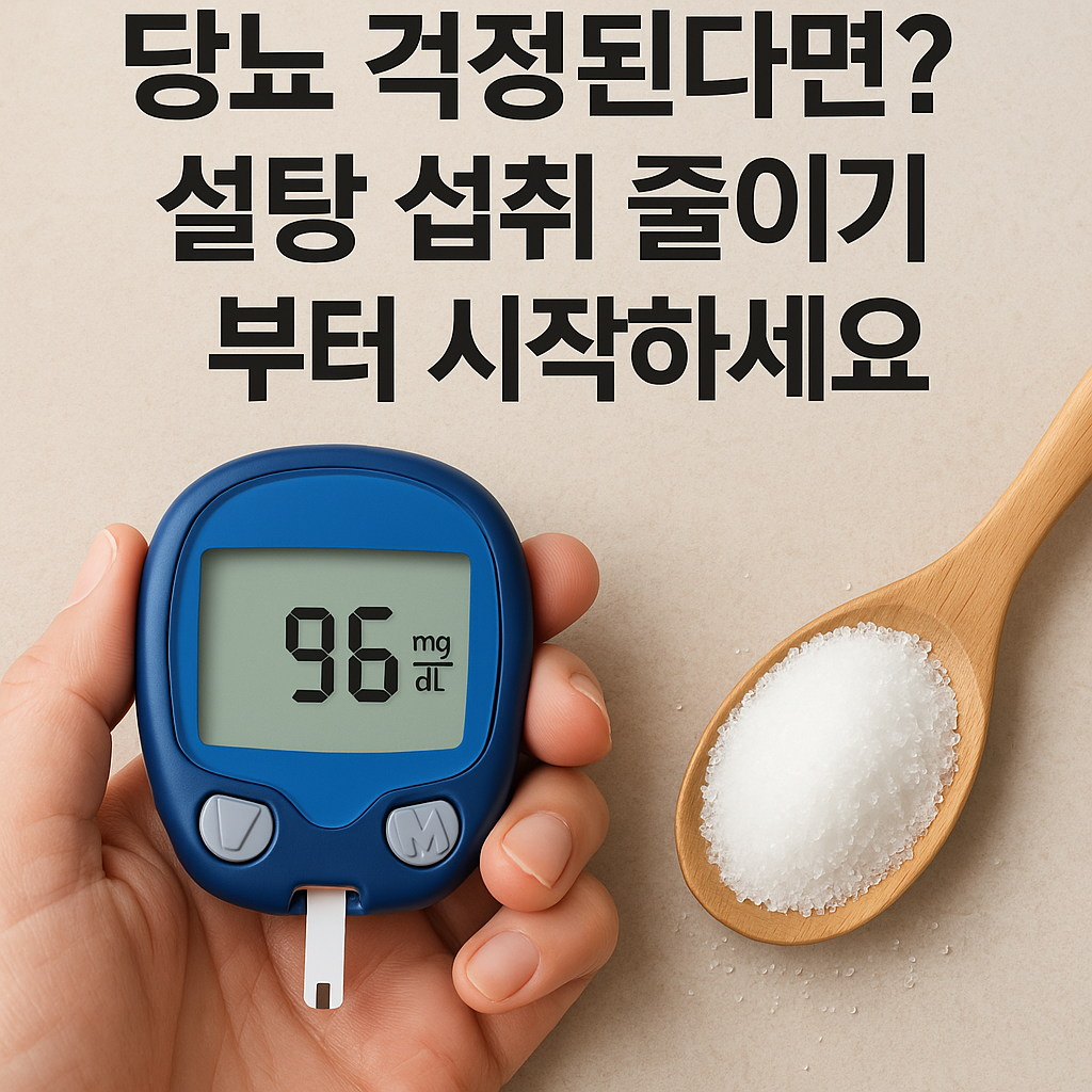 당뇨 걱정된다면? 설탕 섭취 줄이기부터 시작하세요